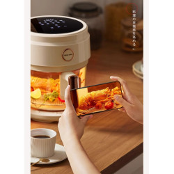 4L Glass Air Fryer 1200W – Oil-Free Cooking with Visible Window