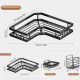 5-piece Shower Organizer Shelves