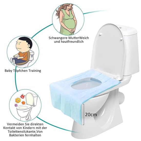 10 Pack Disposable Toilet Seat Covers