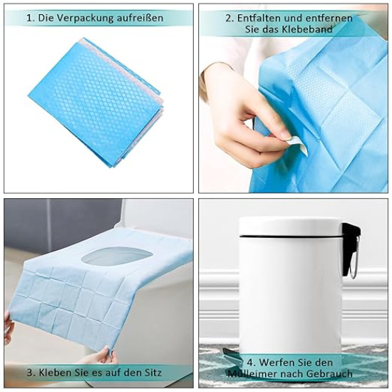 10 Pack Disposable Toilet Seat Covers