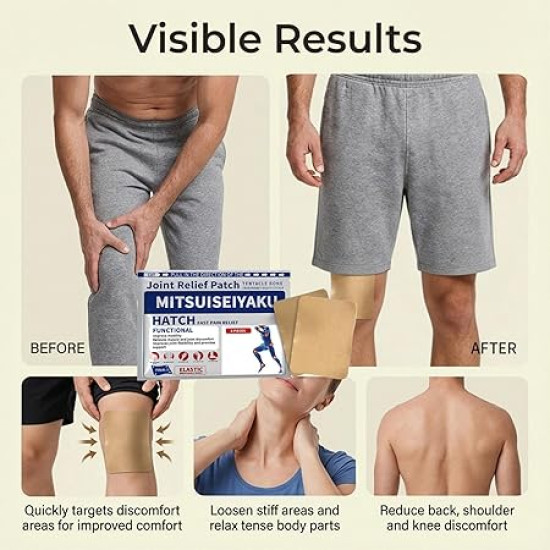 Target Pain Where You Need It – Flexible Fast Pain Relief Patches for Back, Neck & Joints (6PCS)