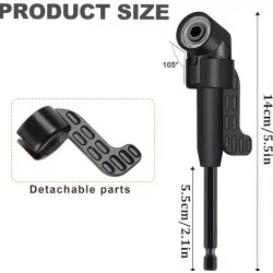 Reach Tight Spaces with Ease – 6PCS Right-Angle Drill Attachment Set