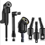 Reach Tight Spaces with Ease – 6PCS Right-Angle Drill Attachment Set