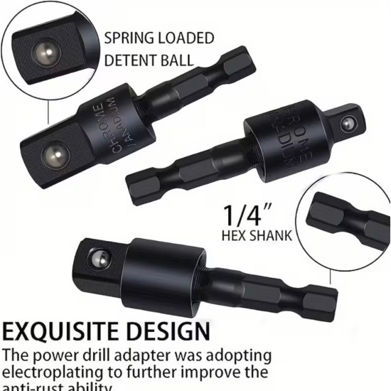 Reach Tight Spaces with Ease – 6PCS Right-Angle Drill Attachment Set