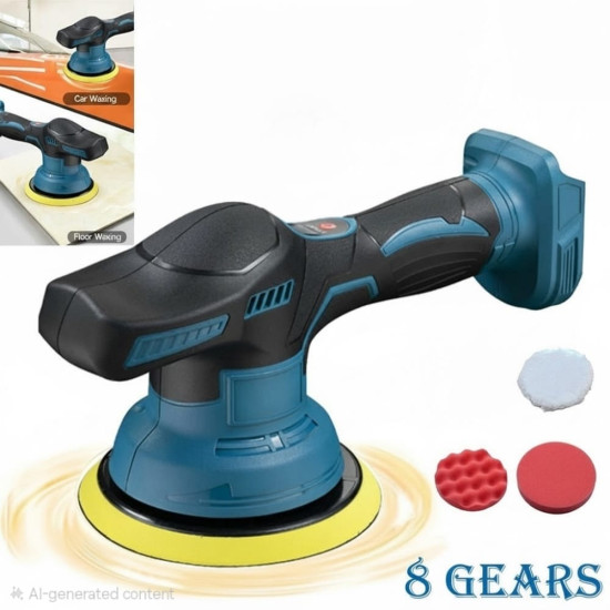 6" 8-Speed Electric Car Polisher & Buffer Kit – Heavy-Duty Auto Detailing Machine 
