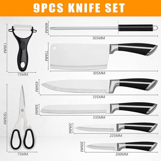 9-Pieces Chef Knife Set 9-Pieces Chef Knife Set