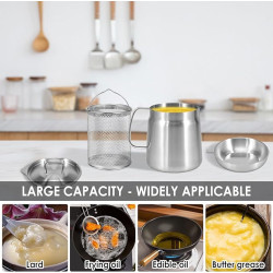 Frying Pot (with strainer & lid) - 2L Frying Pot (with strainer & lid) - 2L