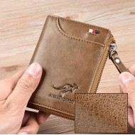 Genuine Leather Zipper RFID Wallet Genuine Leather Zipper RFID Wallet