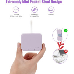 Mobile Travel Charger, Stay Powered Anywhere – Clip-On Mini Power Bank with Built-In Cables
