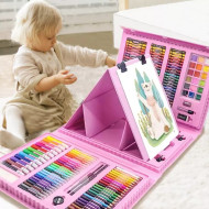 Art Set - 208 Pieces-Pink Art Set - 208 Pieces-Pink