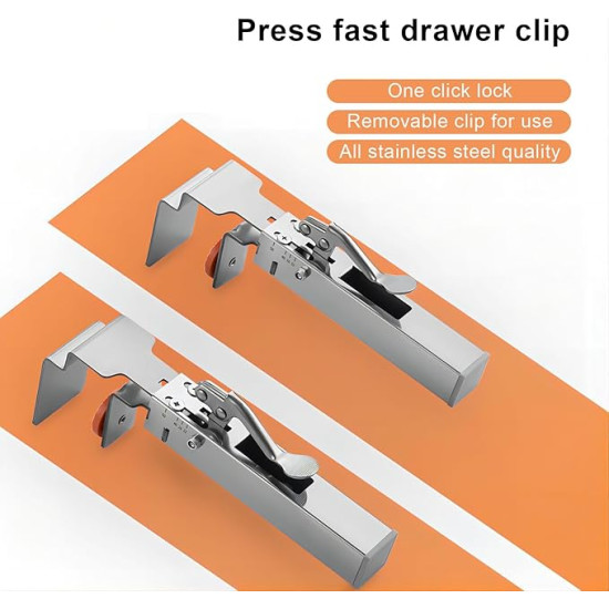 Adjustable Drawer Installation Clamp – One-Touch Cabinet Drawer Fixing Tool (2sets)