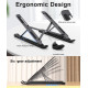 Adjustable Foldable Laptop Stand – Portable Ergonomic Laptop Riser for Desk, Office, Home & Travel