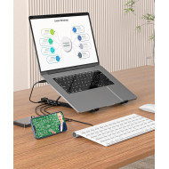 Adjustable Foldable Laptop Stand – Portable Ergonomic Laptop Riser for Desk, Office, Home & Travel