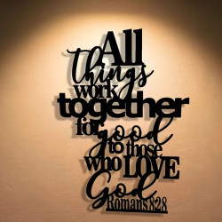 All Things Work Metal Wall Art Decor