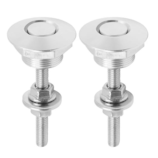 3 (pcs) Aluminum Quick Release Hood Pin Lock Kit – Push Button Engine Bonnet Lock for Cars (25mm, 30mm, 32mm)
