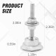 3 (pcs) Aluminum Quick Release Hood Pin Lock Kit – Push Button Engine Bonnet Lock for Cars (25mm, 30mm, 32mm)