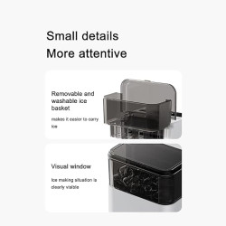 Automatic Ice Maker – Fast Countertop Ice Machine for Home, Kitchen & Parties