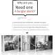 Loud Protection for Windows & Doors, Instant Alert Against Break-Ins – Wireless Shock Sensor Alarm