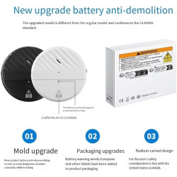 Loud Protection for Windows & Doors, Instant Alert Against Break-Ins – Wireless Shock Sensor Alarm