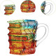 Sip in Style – Artistic Book Stack Glass Coffee & Tea Mug