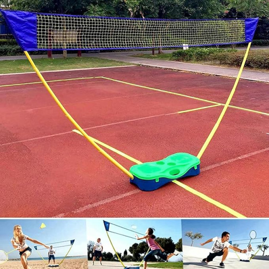 3 in 1 Badminton Set With Rackets