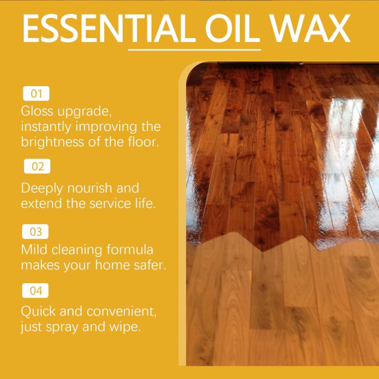Restore, Shine & Protect Your Wood – Natural Beeswax Wood Polish Spray 
