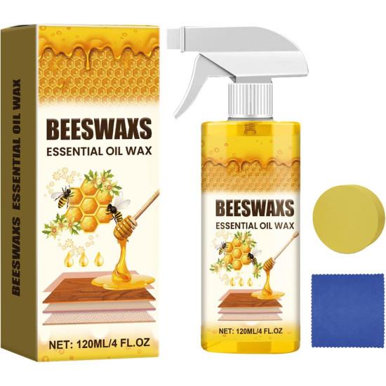 Restore, Shine & Protect Your Wood – Natural Beeswax Wood Polish Spray 
