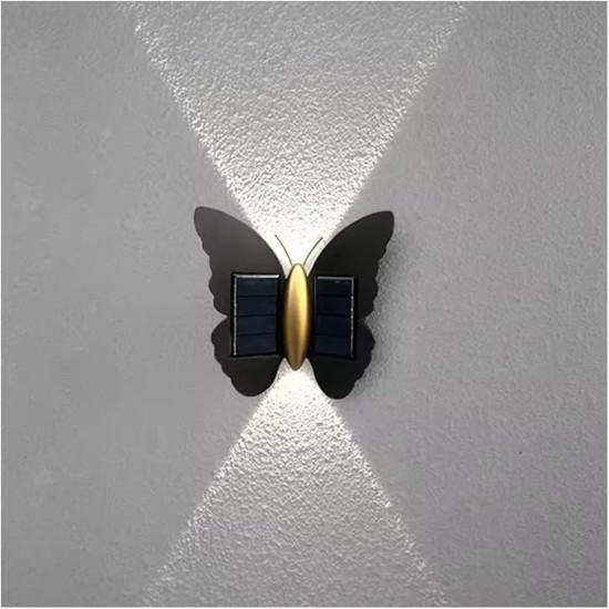 Butterfly Solar Wall Light