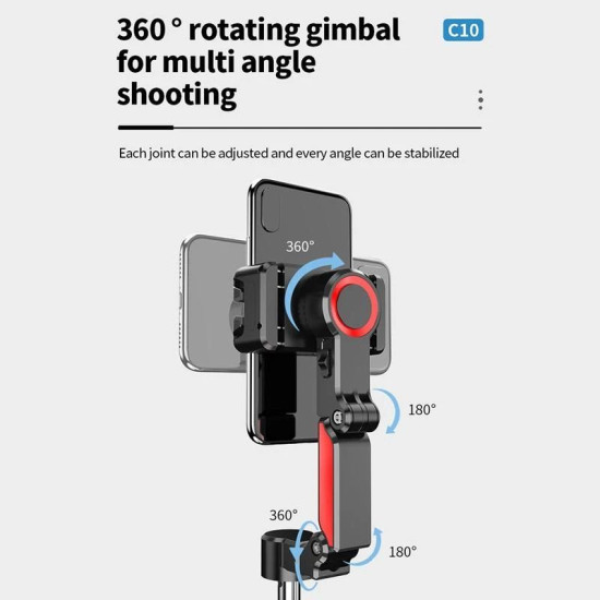 Face Tracking Gimbal with Selfie Stick Tripod 
