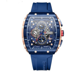 CURREN 8442 Sports Unique Rectangular Watches