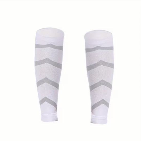 Calf Compression Sleeves for Running, Soccer & Football – Non-Slip Shin Splint Support (Pair)