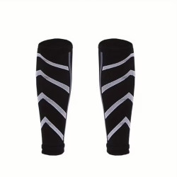 Calf Compression Sleeves for Running, Soccer & Football – Non-Slip Shin Splint Support (Pair)