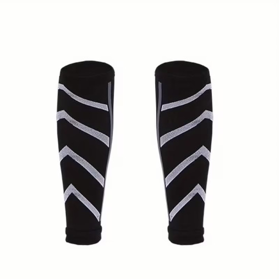 Calf Compression Sleeves for Running, Soccer & Football – Non-Slip Shin Splint Support (Pair)
