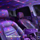 Premium USB Rechargeable Car Ambient Lights - Remote Control Interior Lighting with Multiple Colors