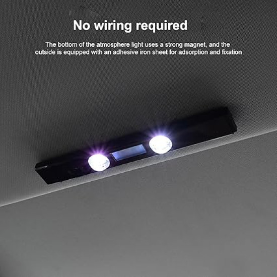 Premium USB Rechargeable Car Ambient Lights - Remote Control Interior Lighting with Multiple Colors