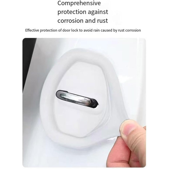 Silence Door Slams & Protect Your Car – Silicone Door Lock Striker Protectors (4pcs)