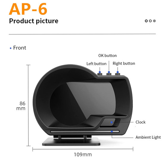Car HUD Head Up Display AP-6, OBD Car HUD Head Up Display AP-6, OBD