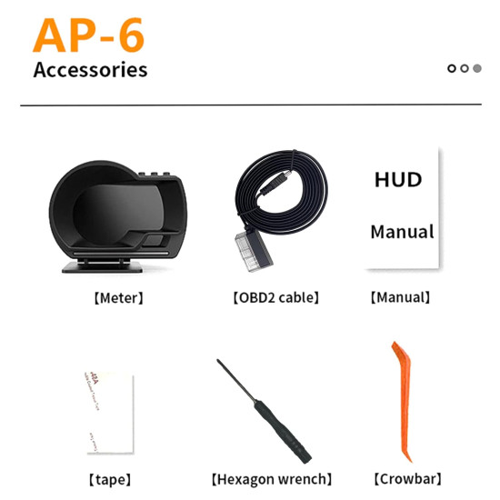 Car HUD Head Up Display AP-6, OBD Car HUD Head Up Display AP-6, OBD