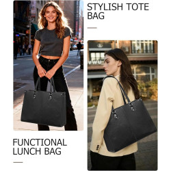 Carry Your Laptop & Lunch in Style – Insulated Work Tote Bag for Women