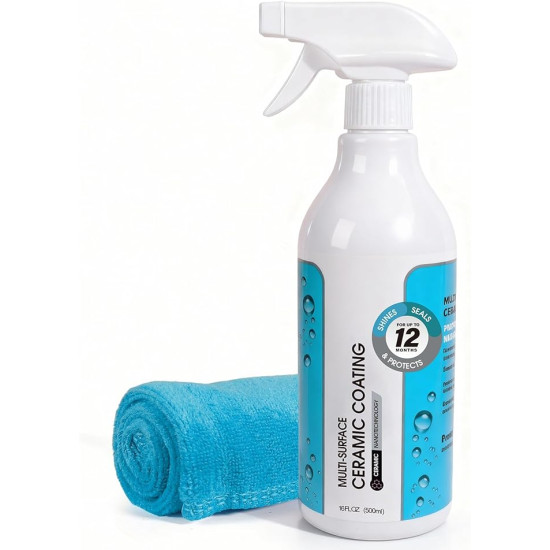 Ceramic Coating Spray for Marble, Granite & Stone Surfaces – Water Spot Repellent & Long-Lasting Shine Protection