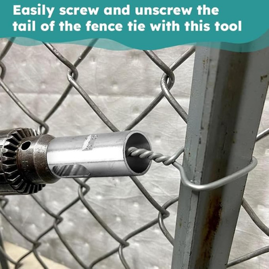 Twist Fence Wires in Seconds – Drill-Powered Wire Twisting Tool (2pcs)