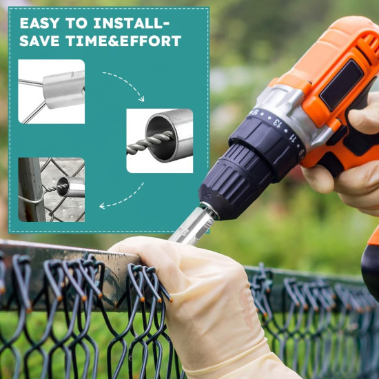 Twist Fence Wires in Seconds – Drill-Powered Wire Twisting Tool (2pcs)