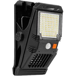 Clip-On Solar Motion Sensor Light – Outdoor Security & Camping Light for Fence, Garage & Patio