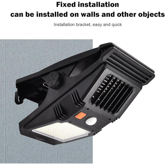Clip-On Solar Motion Sensor Light – Outdoor Security & Camping Light for Fence, Garage & Patio 