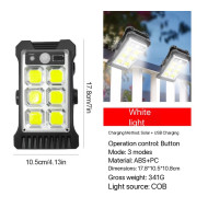 Clip-On Solar Motion Sensor Light – Outdoor Security & Camping Light for Fence, Garage & Patio