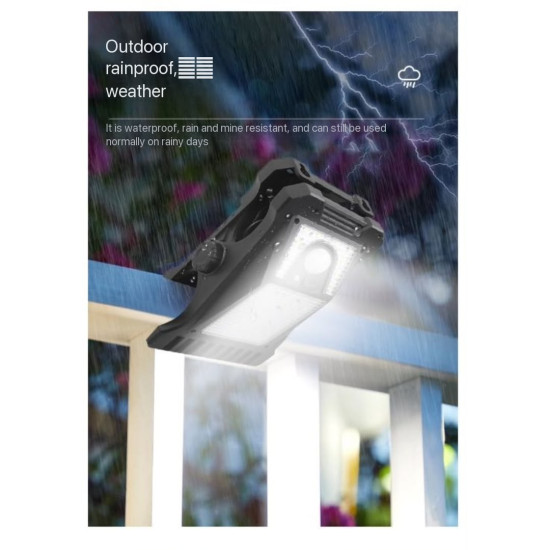 Clip-On Solar Motion Sensor Light – Outdoor Security & Camping Light for Fence, Garage & Patio
