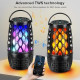 Create a Cozy Patio Atmosphere –Music & Firelight Ambience – LED Flame Bluetooth Outdoor Speakers (1 Pack)