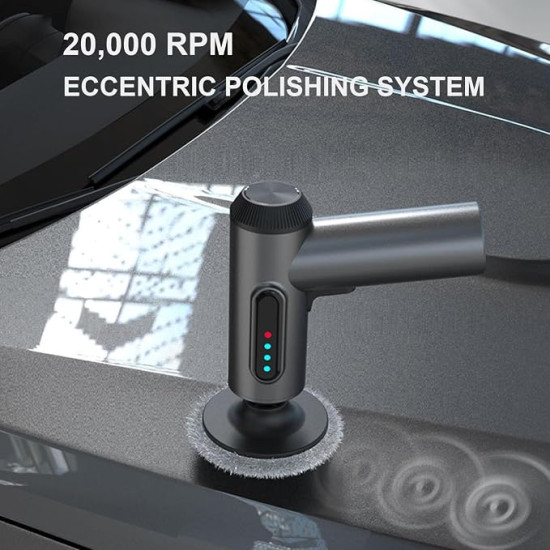 Cordless Car Polisher – Rechargeable 20,000 RPM Wireless Buffer & Waxing Machine for Car Detailing, Glass, Floors & Home Use