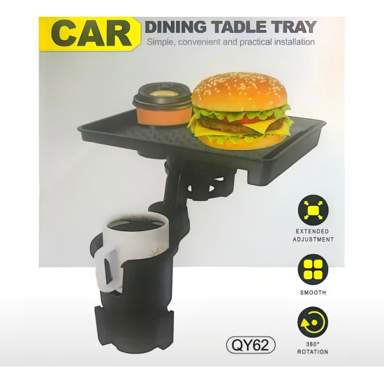 Cup holder tray table