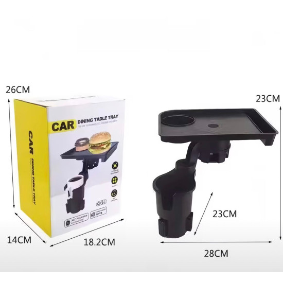 Cup holder tray table